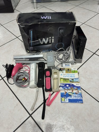 Nintendo wii black - black, limited