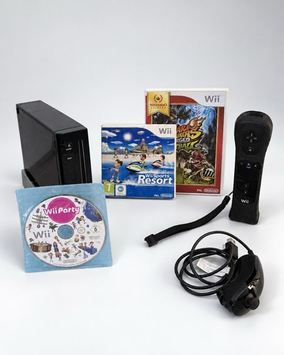 Nintendo wii nera - nera, completa